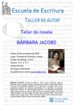 Cartel Bárbara Jacobs - Escuela de Escritura