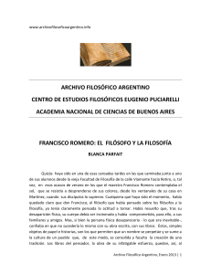 Francisco Romero - archivo filosófico argentino
