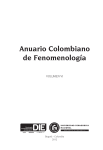 Anuario Colombiano de Fenomenologa Vol VI