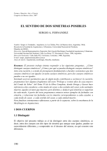 EL SENTIDO DE DOS SIMETRIAS POSIBLES