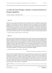 La obra de José Ortega y Gasset y el pensamiento en lengua