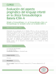 Evaluación del aspecto pragmático del lenguaje infantil en la clínica