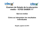 Que Evalúa el ICFES - Institución Educativa Técnica Félix Tiberio