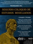 Programa 2do Coloquio de Estudios Hegelianos