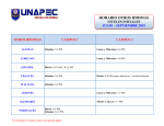 horario lenguas latinas - UNAPEC
