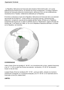 Organización Territorial - Embajada de Venezuela en Colombia