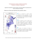 Evolución de las actuales condiciones climáticas