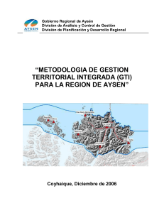 metodologia de gestion territorial integrada (gti) para la region de