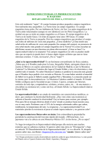 SUPERCONDUCTIVIDAD: UN PRIMER ENCUENTRO