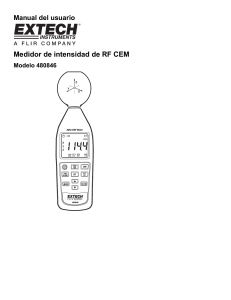 Medidor de intensidad de RF CEM