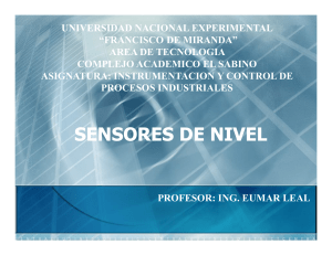 sensores de nivel - instrumentacion y control