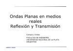 Ondas Planas en medios reales Reflexión y Transmisión