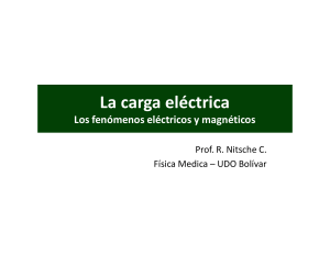 La carga electrica (electricidad y magnetismo)