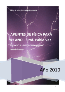 APUNTES DE FÍSICA PARA 4º AÑO – Prof. Pablo Vaz