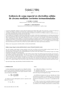 Cerámica y Vidrio Evidencia de carga espacial en electrolitos