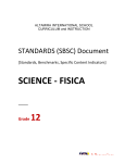 SBSC SCIENCE-FISICA Gr12 - Altamira International School