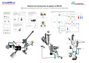 Sistema de introducción de gases en MILKA