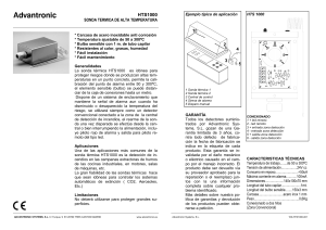 (Manual) Detector de calor por sonda térmica Modelo