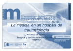 La medida en un hospital de traumatología pdf
