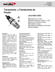 Transmisores y Transductores de Presión