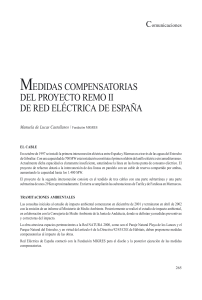 "Medidas compensatorias del proyecto Remo II de Red Eléctrica de