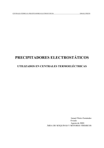 precipitadores electrostáticos utilizados en centrales termoeléctricas