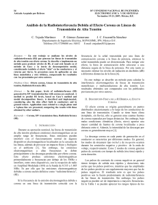 Análisis de la Radiointerferencia Debida al Efecto Corona en Líneas