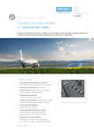 Planificación y diseño Experiencia especializada en campos de vuelo