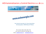 ACB Automatizacion y Control Electrico s.a. de c.v.