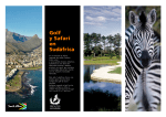 Golf y Safari en Sudáfrica
