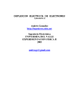 deflexion electrica de electrones