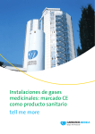 Instalaciones de gases medicinales: marcado CE como producto