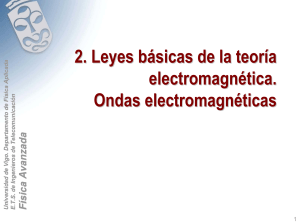 2. Leyes básicas de la teoría electromagnética. Ondas