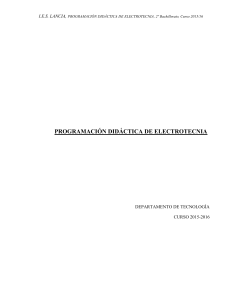 programación didáctica de electrotecnia - IES Lancia