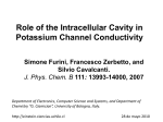 Role of the Intracellular Cavity in Potassium Channel Conductivity